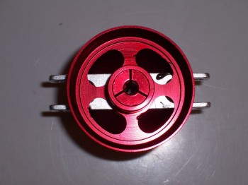 Klapp-Spinner Alu 35x2,0 offen rot