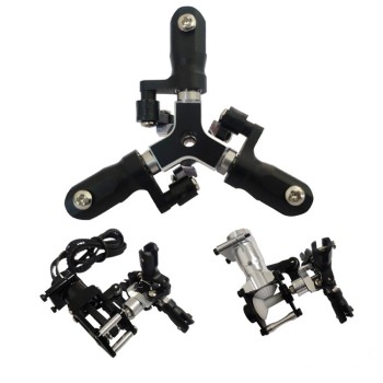 3-Blatt Heckrotorkopf Alu CNC T-Rex 450, Starrantrieb