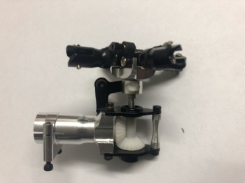 4-Blatt Heckrotorkopf Alu CNC T-Rex 450, Starrantrieb