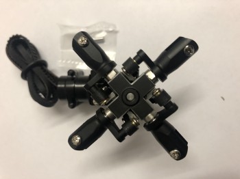 4-Blatt Heckrotorkopf Alu CNC T-Rex 450, Zahnriemen