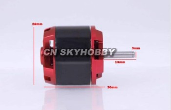 Brushless Motor Park 370 C2826 KV1000 3 mm Welle