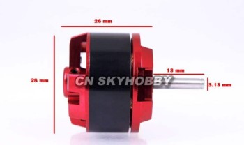 Brushless Motor Park 370 C2826 KV1900 3 mm Welle