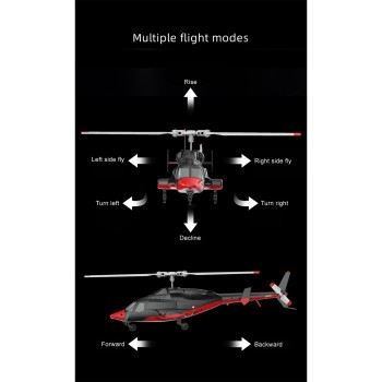 RC ERA A61 Airwolf 1:52, 4 Kanäle, Höhenhaltung, schwarz/weiss - RTF