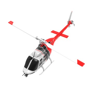 RC ERA C138 Bell 206 Scale-Hubschrauber 1:33, 6 Kanäle, Höhenhaltung, rot/weiß - RTF