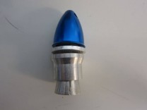 Propelleradapter mit Klemmkonus und Spinner, Alu 10,0mm blau Propelleradapter mit Klemmkonus und Spinner, Alu 10,0mm blau