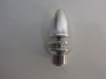 Propelleradapter mit Klemmkonus und Spinner, Alu 3,175mm silber