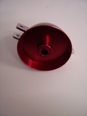 Klapp-Spinner Alu 40x3,2 rot zu