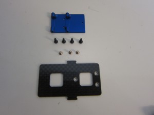 Batteriehalter Alu / Carbon T-Rex 450