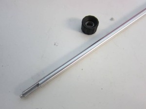 Heckantriebswelle mit Lager und Führung Alu T-Rex 500 / HKH 500 Starrantrieb