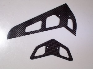 Heckfinne und Flügel Carbon T-Rex 500 / HKH 500