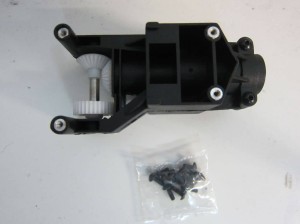 Heckrohraufname mit Ritzel + Lager 36 Zähne, neue Rahmenbreite T-Rex 500 / HKH 500