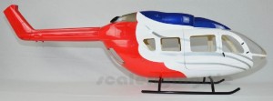 Roban Scale-Rumpf EC 145 „Stanford Life Flight“ für 600er Mechanik, Epoxid lackiert mit Heck-Winkelgetriebe