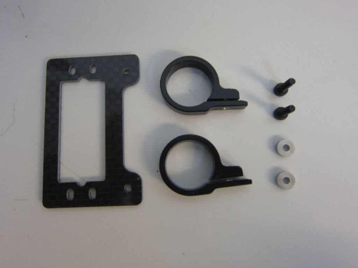 Heckservohalter Alu schwarz T-Rex 500 / HKH 500