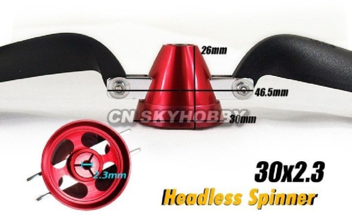Klapp-Spinner Alu 30x2,3 offen rot