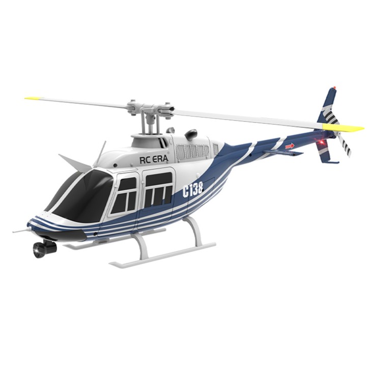 RC ERA C138 Bell 206 Scale-Hubschrauber 1:33, 6 Kanäle, Höhenhaltung, blau/weiß - RTF